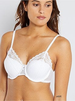 Soutien almofadado com renda - Kiabi
