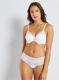 Soutien almofadado com renda - Kiabi