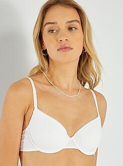 Soutien almofadado de algodão - Kiabi