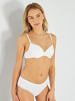 Soutien almofadado de algodão - Kiabi