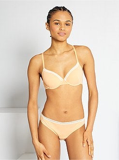 Soutien almofadado de algodão - Kiabi