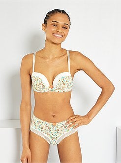 Soutien almofadado estampado - Kiabi