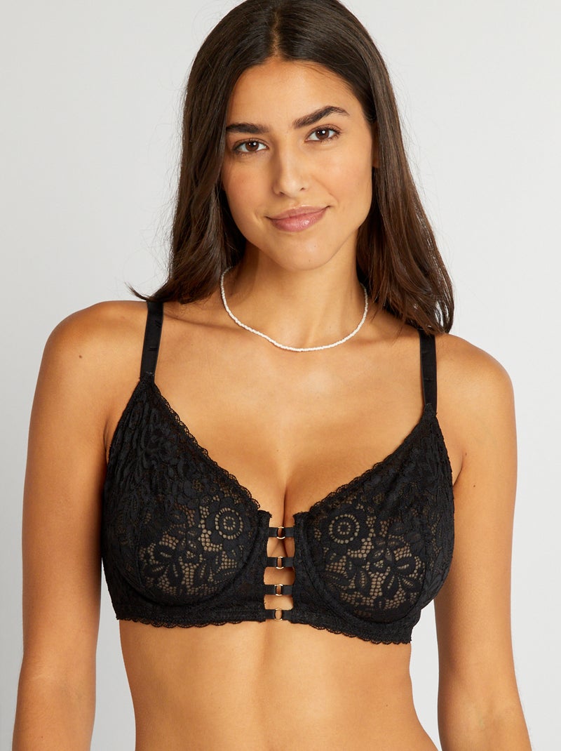 Soutien ampliforma em renda D/E Preto - Kiabi