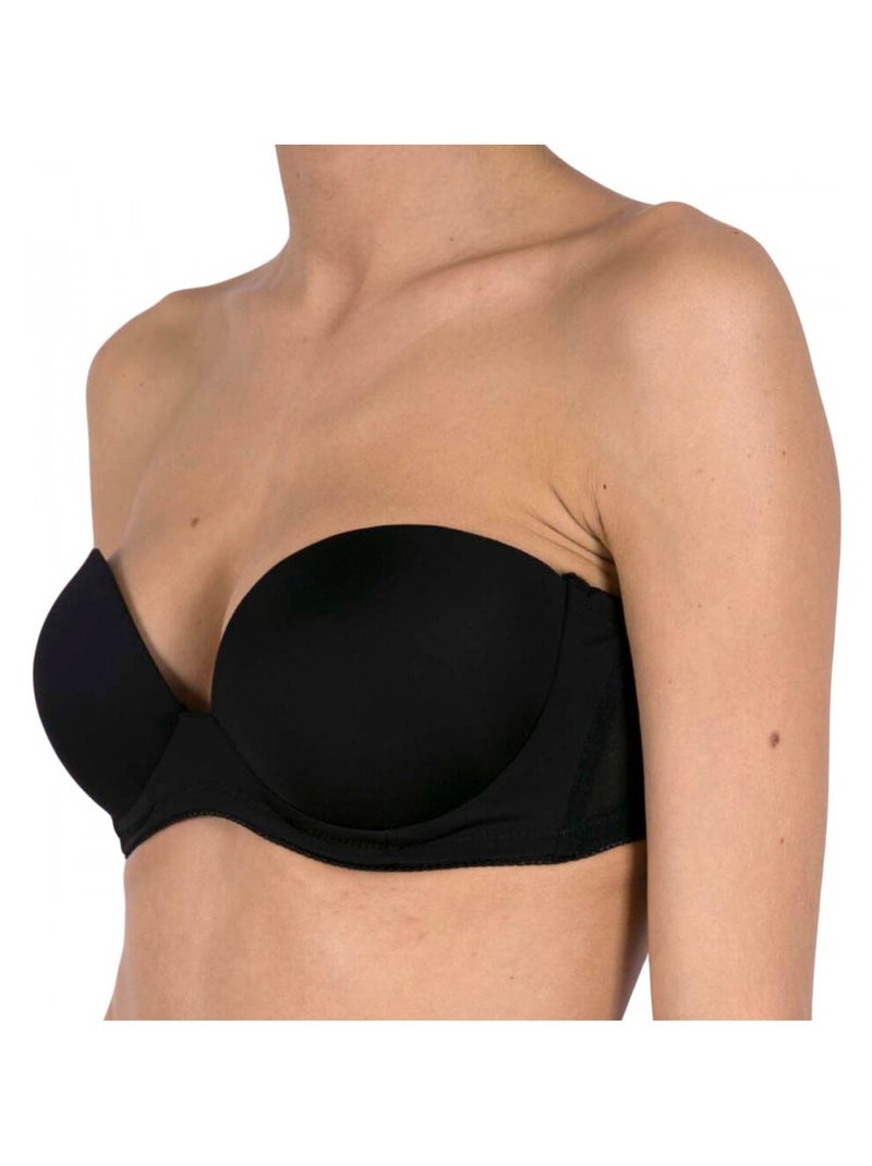 Soutien Bandeau Microfibra Preto - Kiabi