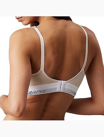 Soutien Bege Calvin Klein Jeans Sandshell para Mulher