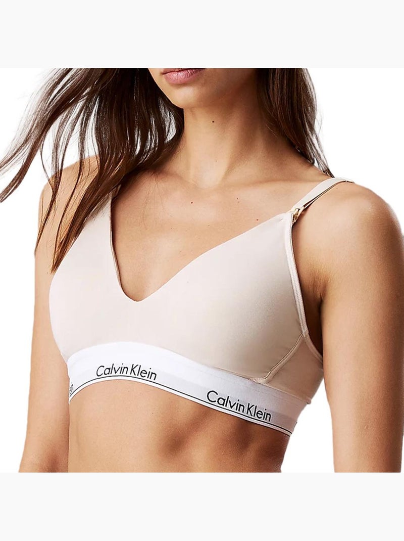 Soutien Bege Calvin Klein Jeans Sandshell para Mulher Bege - Kiabi