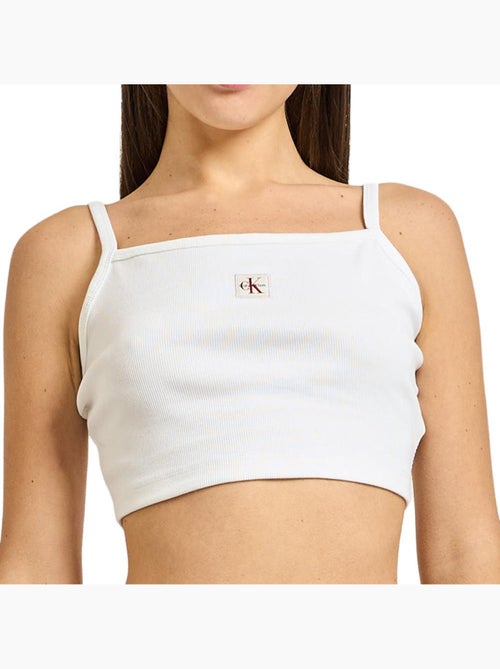 Soutien calvin klein jeans branco para mulher - Kiabi
