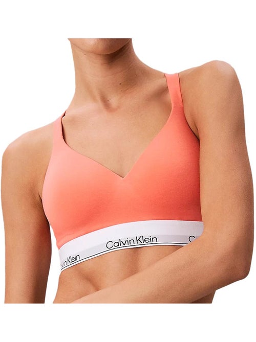 Soutien Calvin Klein Jeans Push-Up Rosa para Mulher - Kiabi