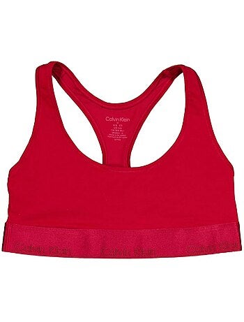 Soutien Calvin Klein Jeans Vermelho Sem Acolchoado para Mulher