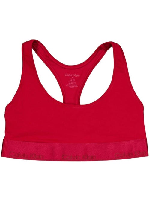 Soutien calvin klein jeans vermelho sem acolchoado para mulher - Kiabi