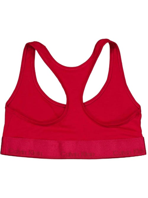 Soutien calvin klein jeans vermelho sem acolchoado para mulher - Kiabi