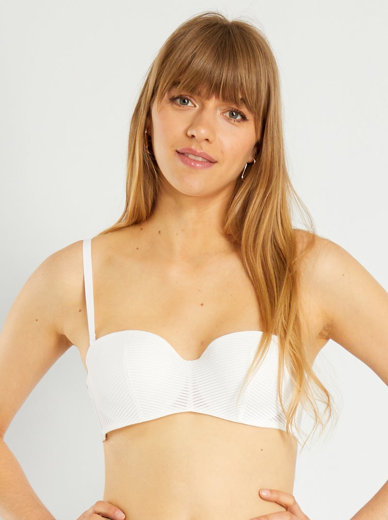 Soutien com alças amovíveis Branco - Kiabi