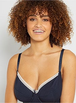 Soutien de algodão com copa D&E - Kiabi