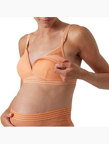 Soutien de Amamentação Laranja de Renda Mamalicious New Lace para Mulher