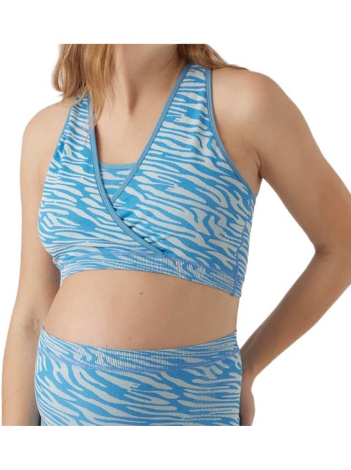 Soutien de Amamentação Mamalicious Nava em Azul/Branco para Mulher - Kiabi