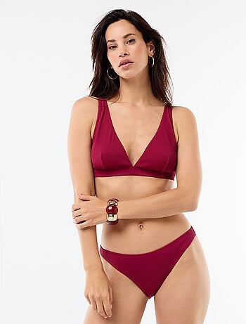 Soutien de biquini lenço em malha texturizada