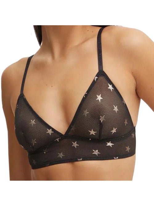 Soutien de busto preto longline tommy hilfiger para mulher - Kiabi