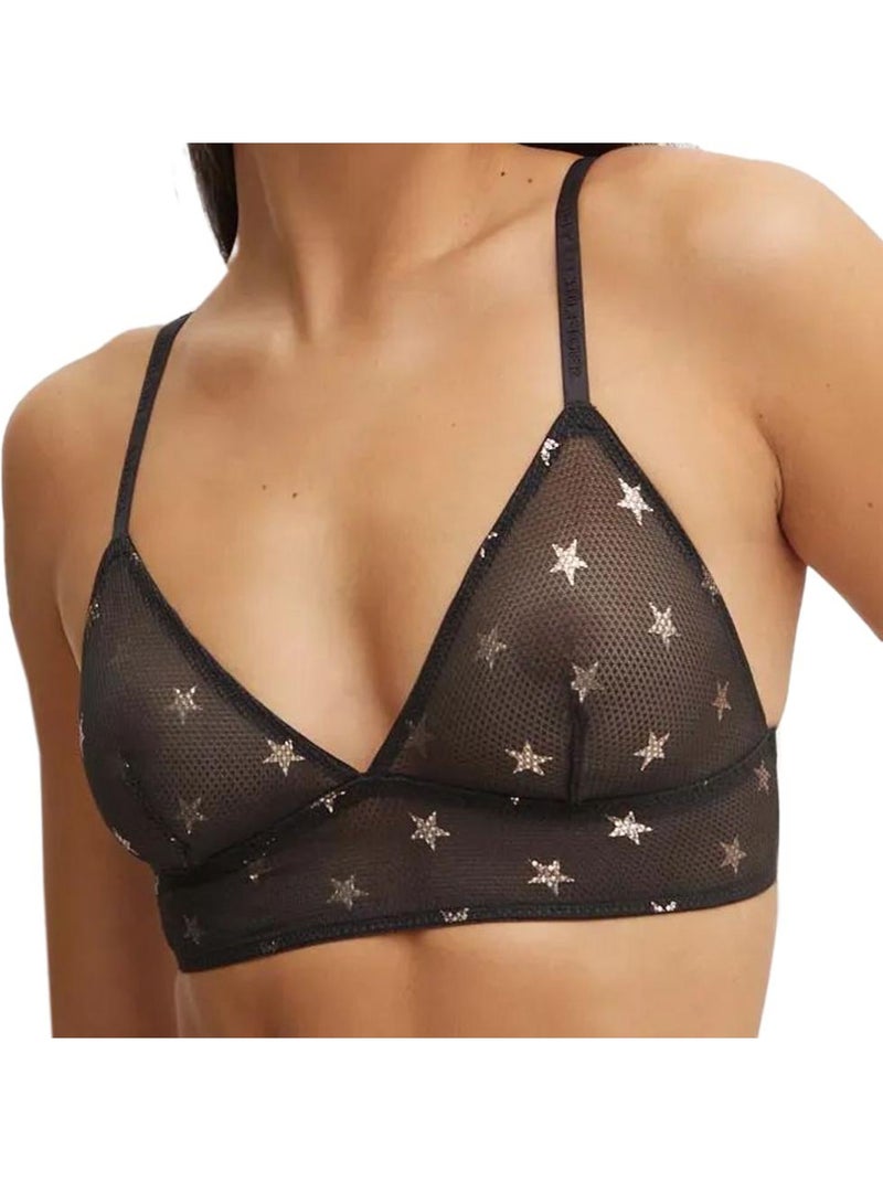 Soutien de Busto Preto Longline Tommy Hilfiger para Mulher Preto - Kiabi