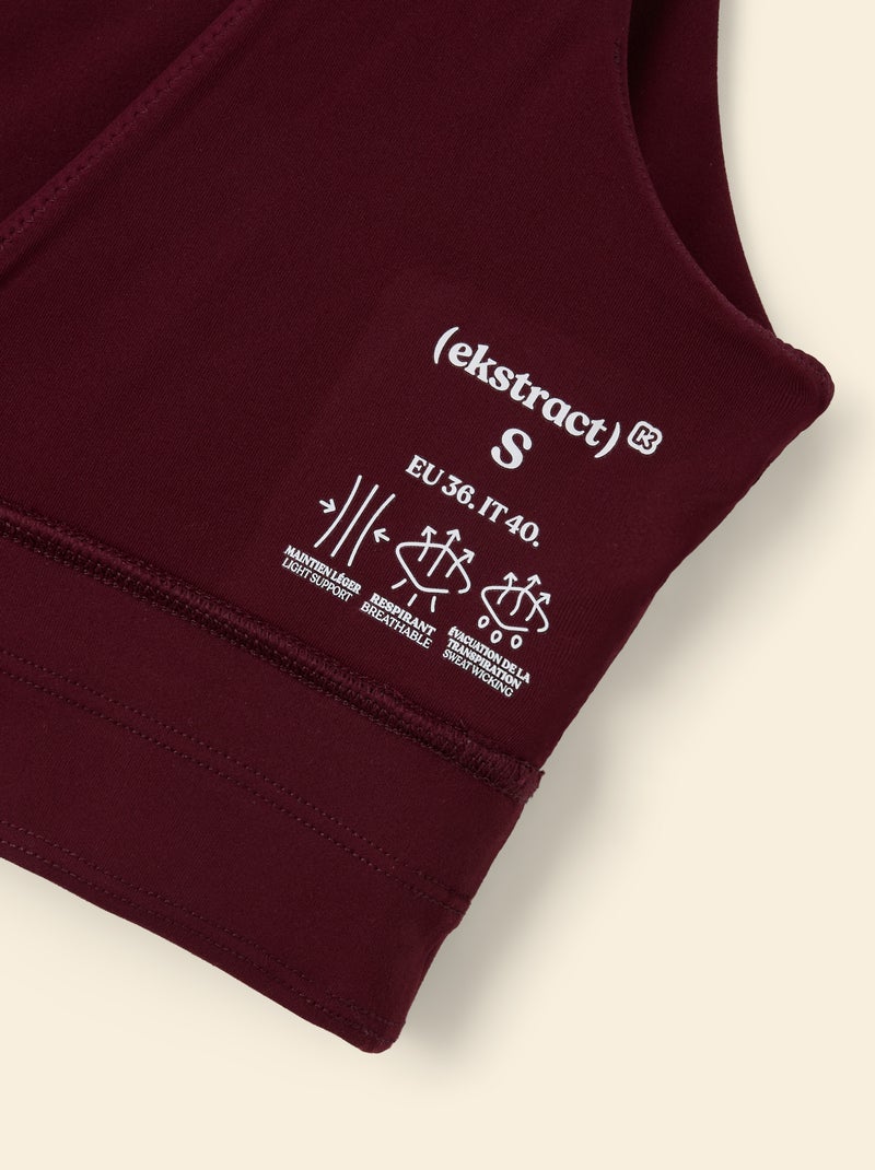 Soutien de desporto - (ekstract) Vermelho - Kiabi