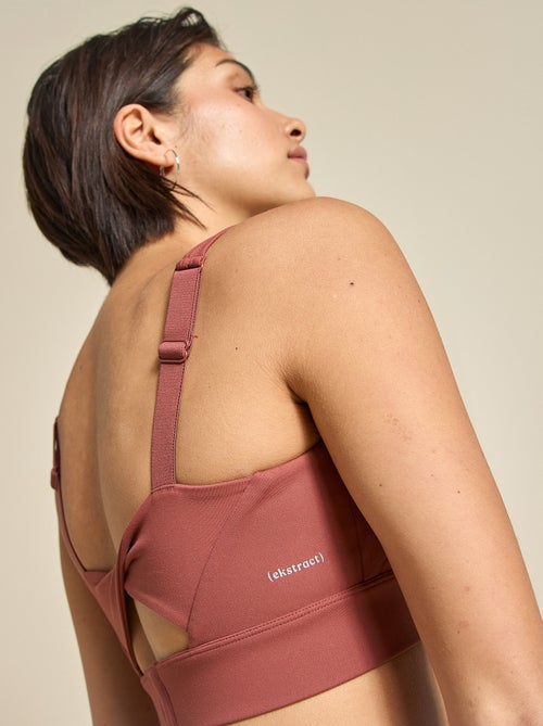 Soutien de desporto com efeito torcido nas costas, suporte forte - (ekstract) - Kiabi