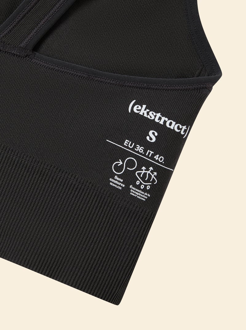 Soutien de desporto de suporte leve - (ekstract) Preto - Kiabi
