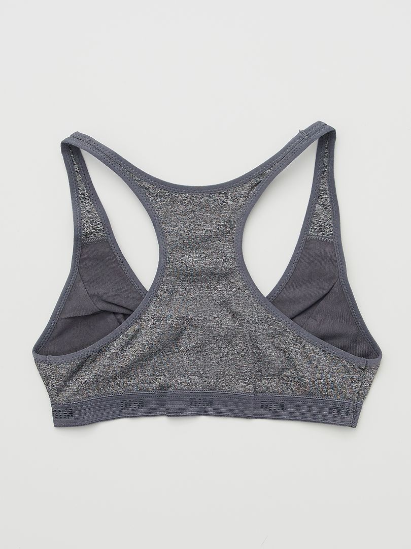 Sports bra, grey, Dim