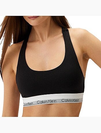 Soutien de Desporto Preto para Mulher Calvin Klein Jeans 000QF7969A