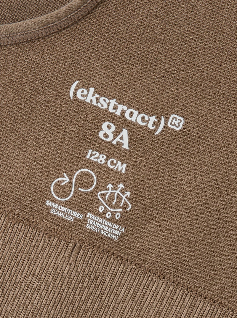Soutien de desporto sem costuras - (ekstract) Bege - Kiabi
