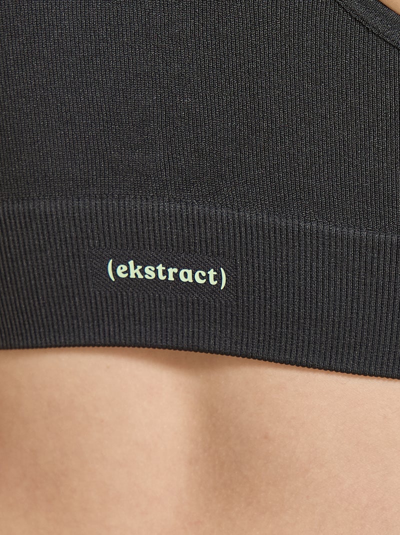 Soutien de desporto sem costuras - (ekstract) Preto - Kiabi
