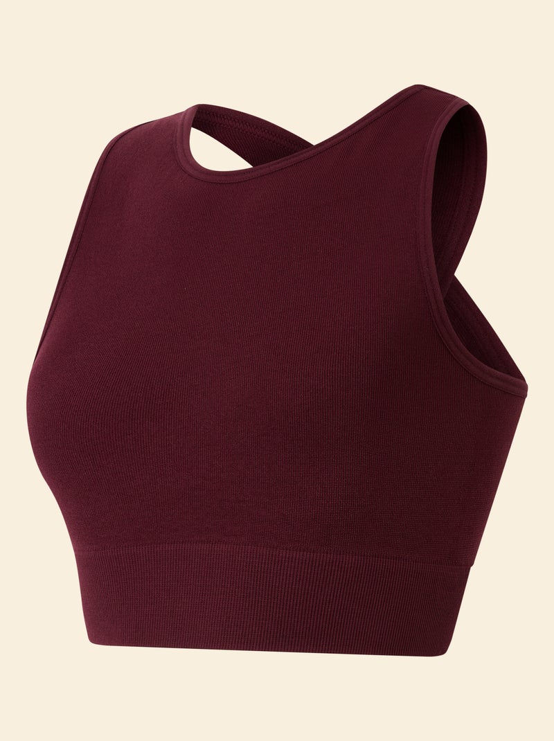 Soutien de desporto sem costuras - (ekstract) Vermelho - Kiabi