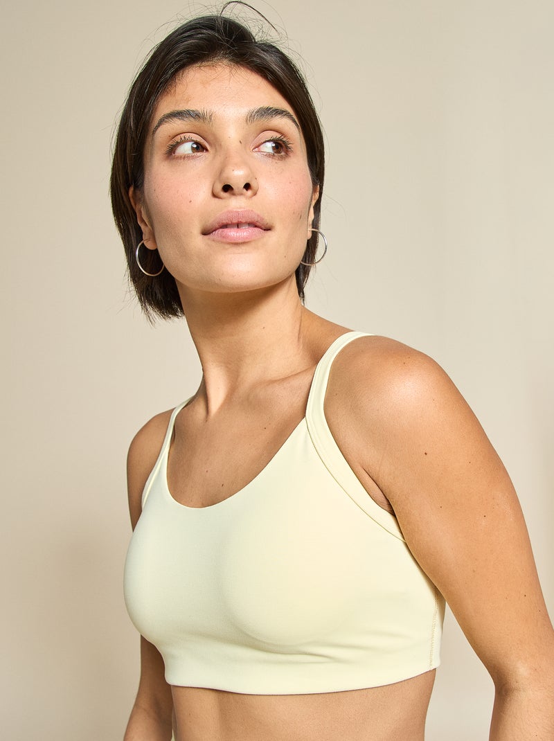 Soutien de desporto suporte leve - (ekstract) Amarelo - Kiabi