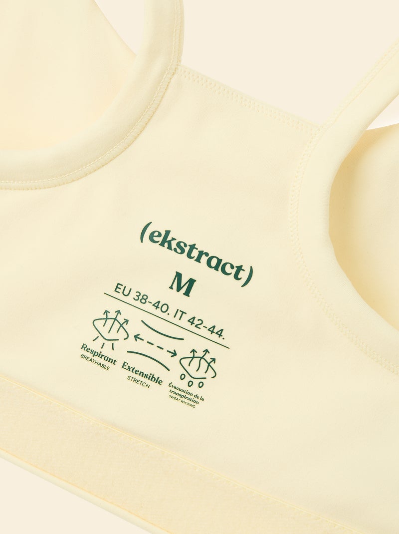 Soutien de desporto suporte leve - (ekstract) Amarelo - Kiabi