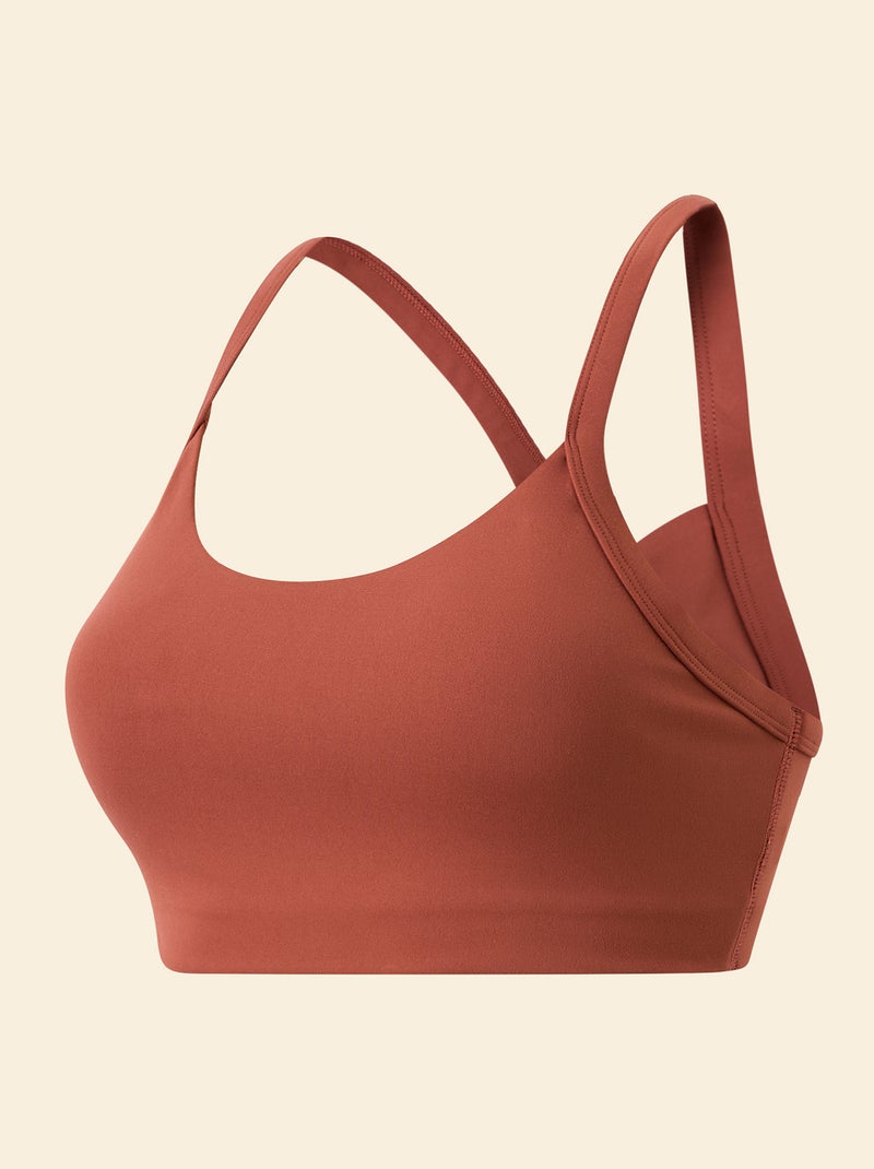 Soutien de desporto suporte leve - (ekstract) Castanho - Kiabi
