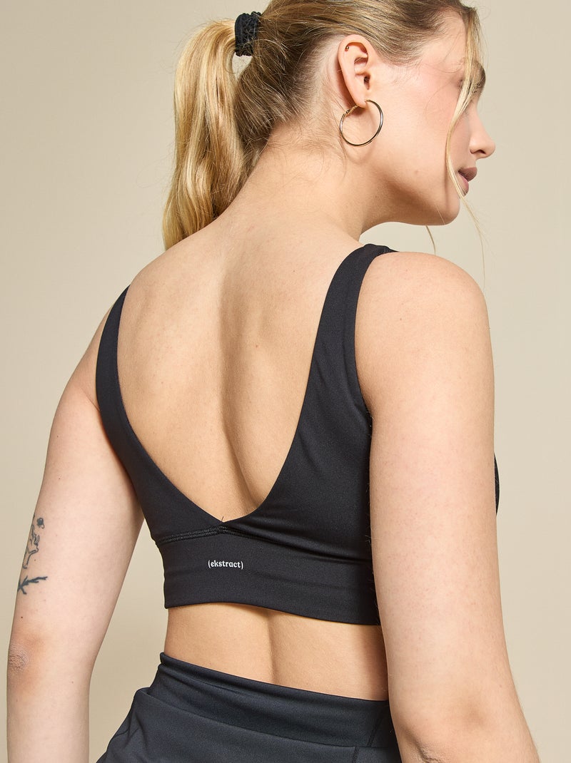 Soutien de desporto suporte leve - (ekstract) Preto - Kiabi