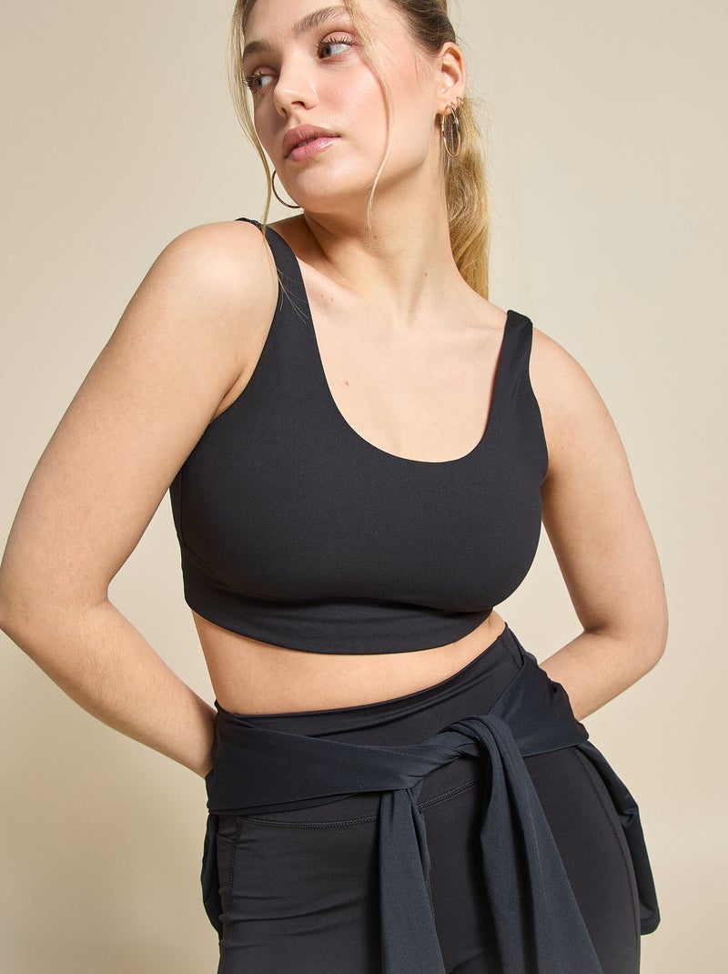 Soutien de desporto suporte leve - (ekstract) Preto - Kiabi