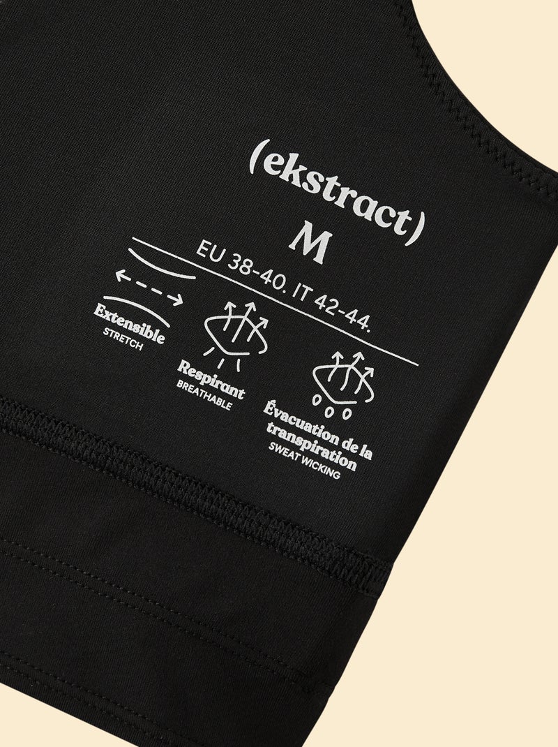 Soutien de desporto suporte leve - (ekstract) Preto - Kiabi