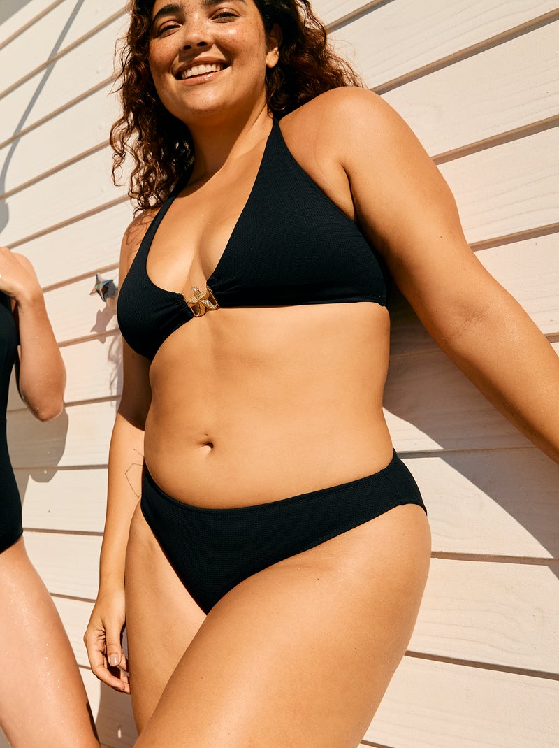 Soutien de fato de banho com pormenor estrela Preto - Kiabi