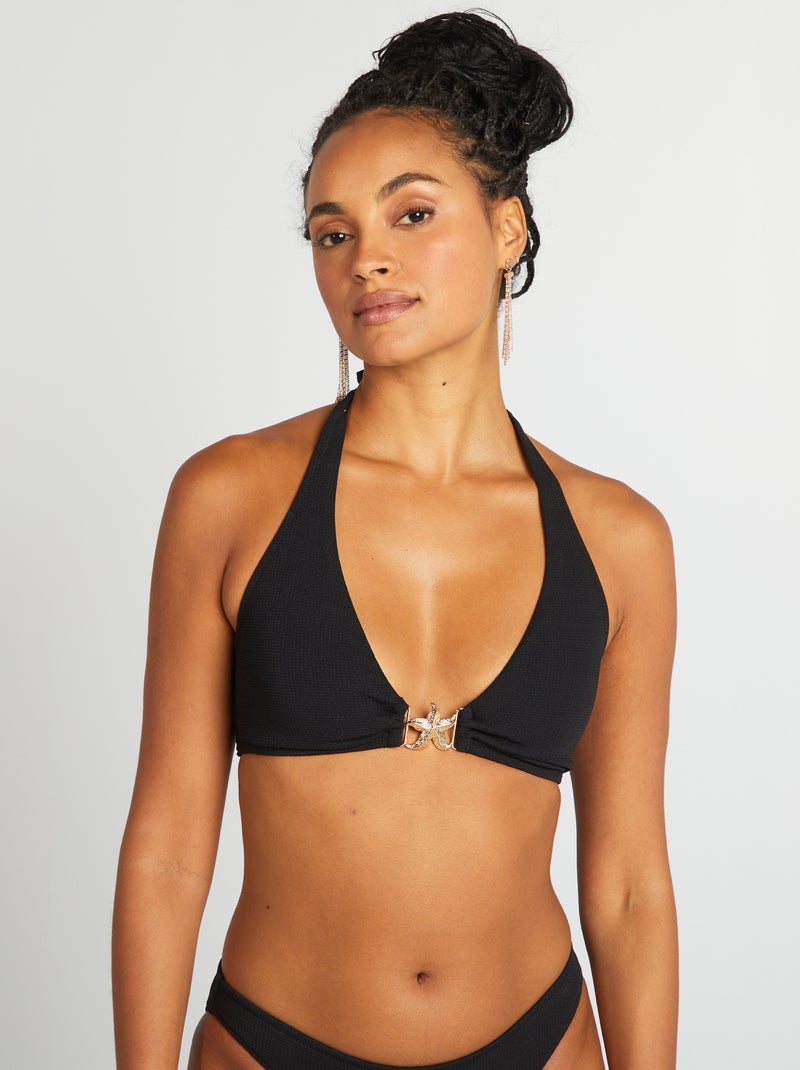 Soutien de fato de banho com pormenor estrela Preto - Kiabi