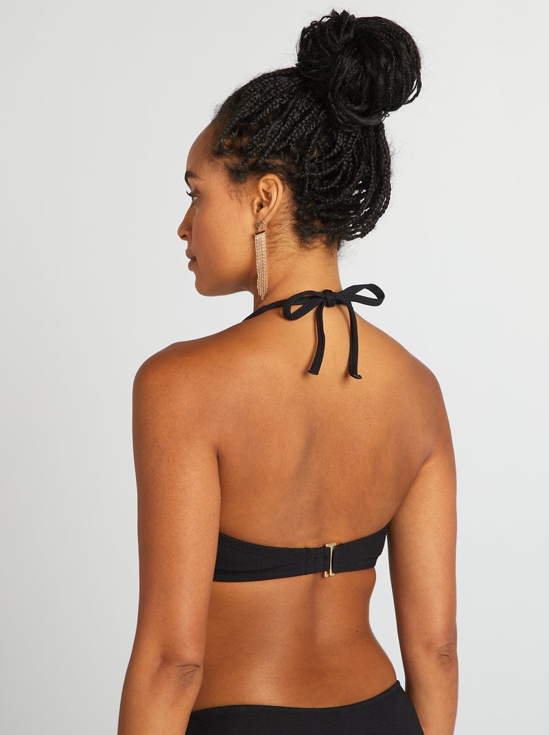 Soutien de fato de banho com pormenor estrela Preto - Kiabi