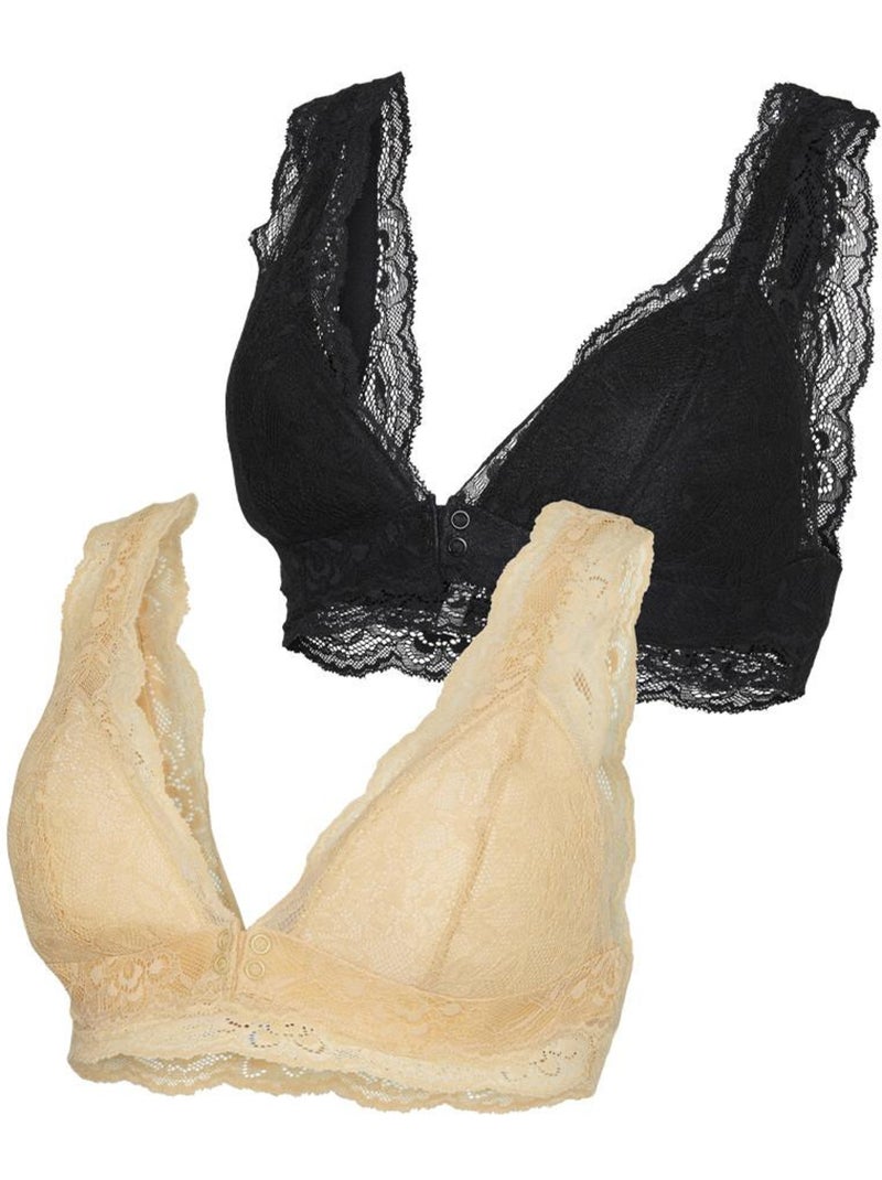 Soutien de Gravidez Mamalicious Enia Laranja/Preto - Pack 2 Amarelo - Kiabi