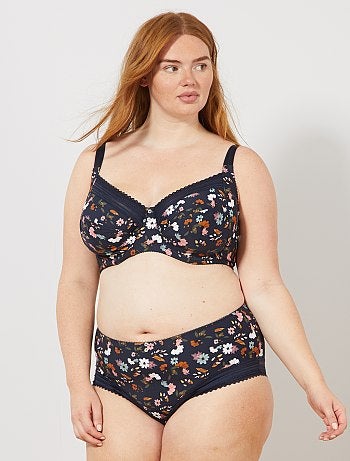 Soutien de microfibra estampada - Kiabi