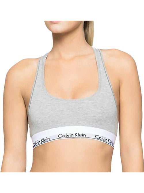 Soutien de Mulher Calvin Klein Jeans Cinzento sem Acolchoado 0000F3785E - Kiabi