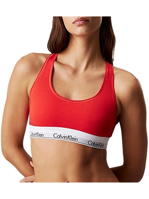 Soutien de mulher calvin klein jeans vermelho sem forro 0000f3785e - Kiabi