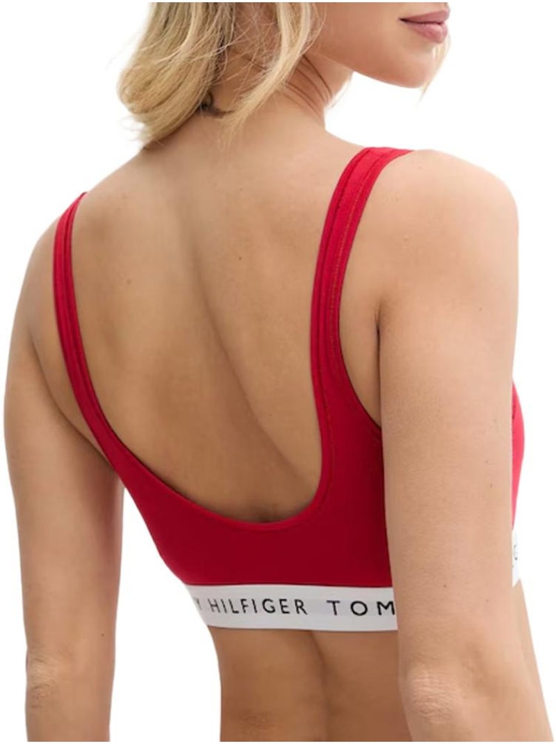 Soutien de Mulher Tommy Hilfiger Vermelho sem Forro Vermelho - Kiabi