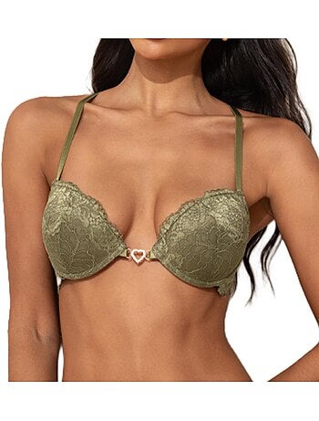 Soutien de mulher verde les petites bombes serenade