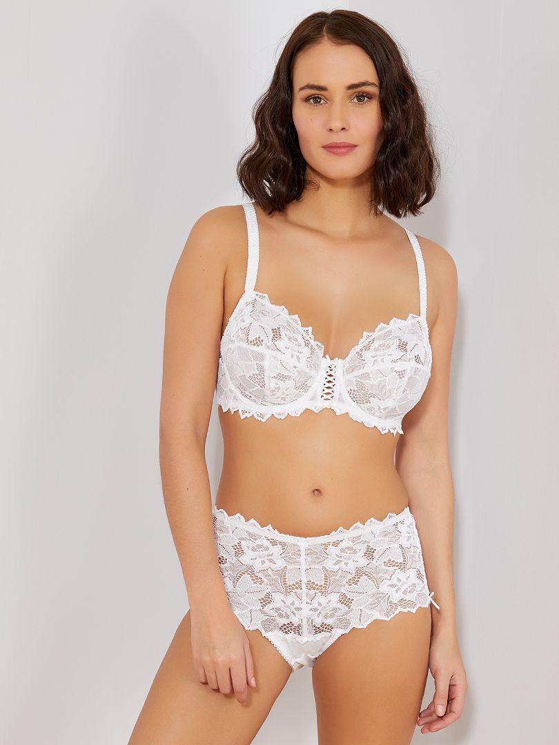 Soutien de renda Arum 'Sans Complexe' Branco - Kiabi