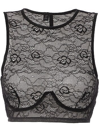 Soutien de Renda Preto Vero Moda para Mulher 10277259