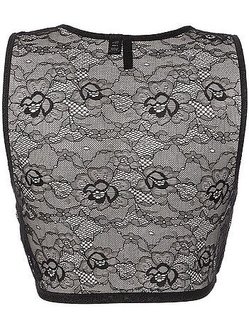 Soutien de Renda Preto Vero Moda para Mulher 10277259