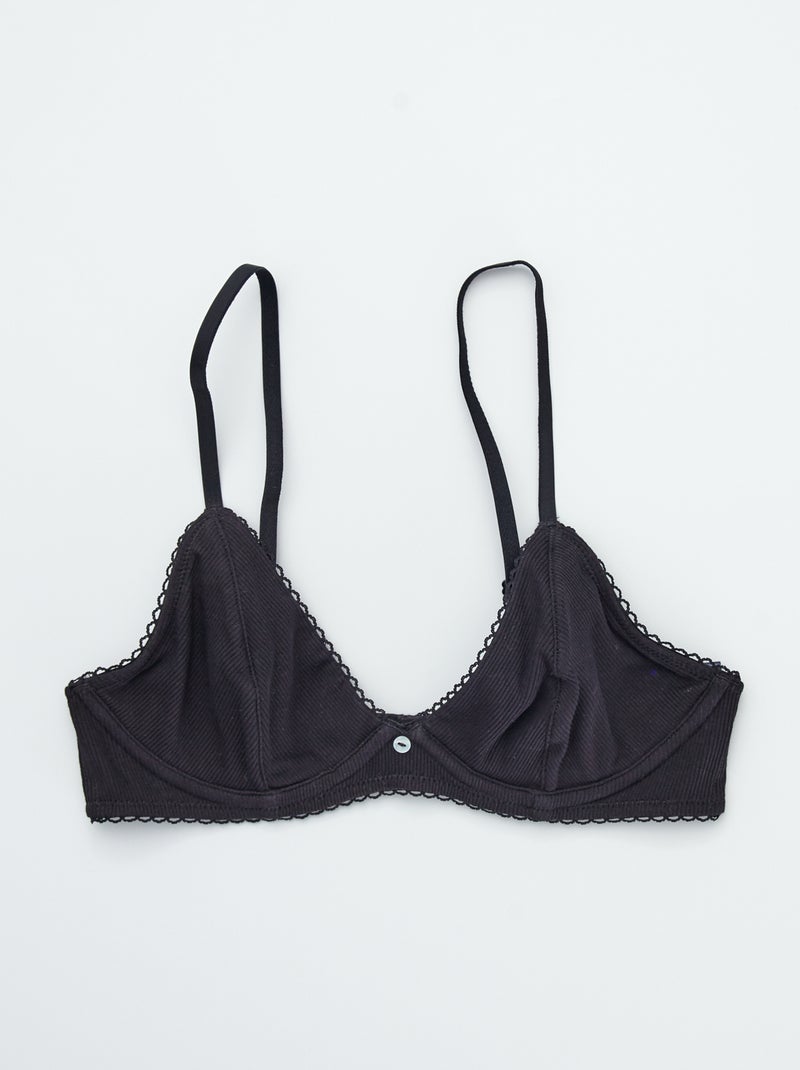 Soutien em forma de triângulo Preto - Kiabi