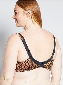 Soutien em microfibra com pormenor em renda - Kiabi